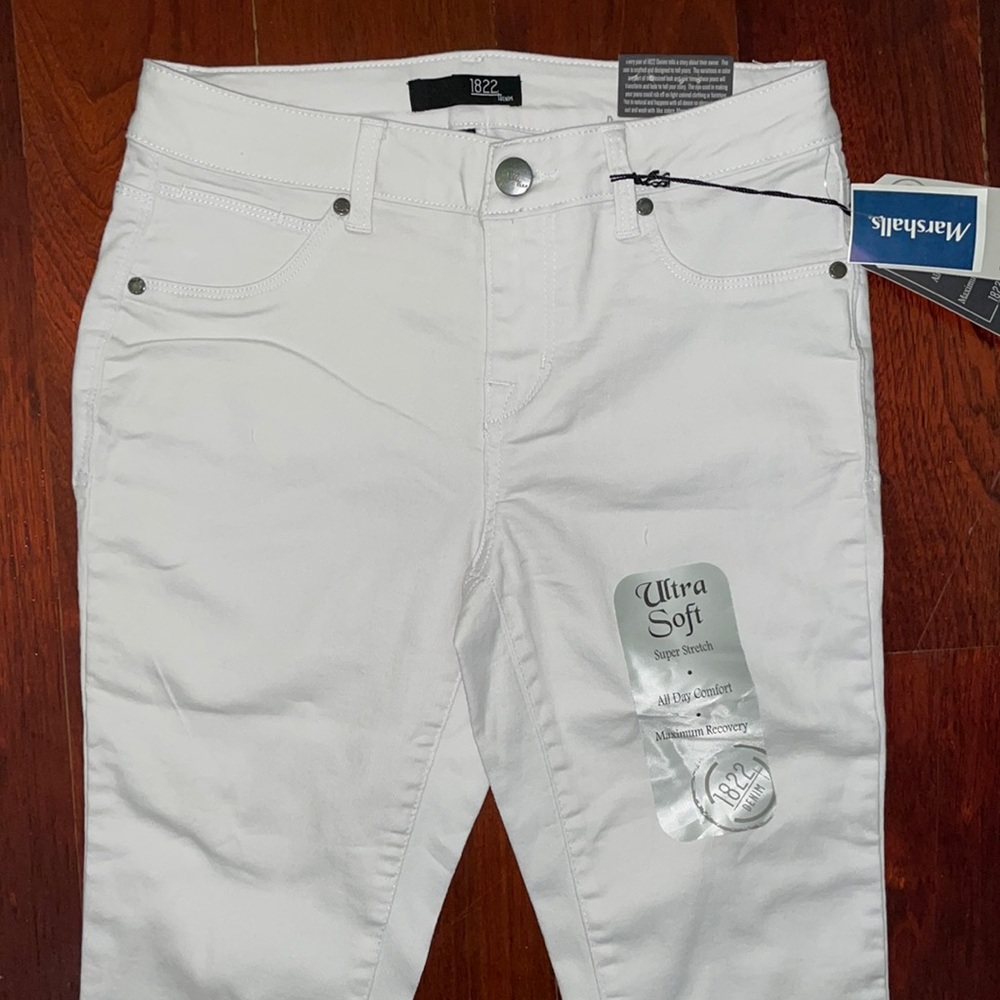 1822 White Denim Skinny Jeans